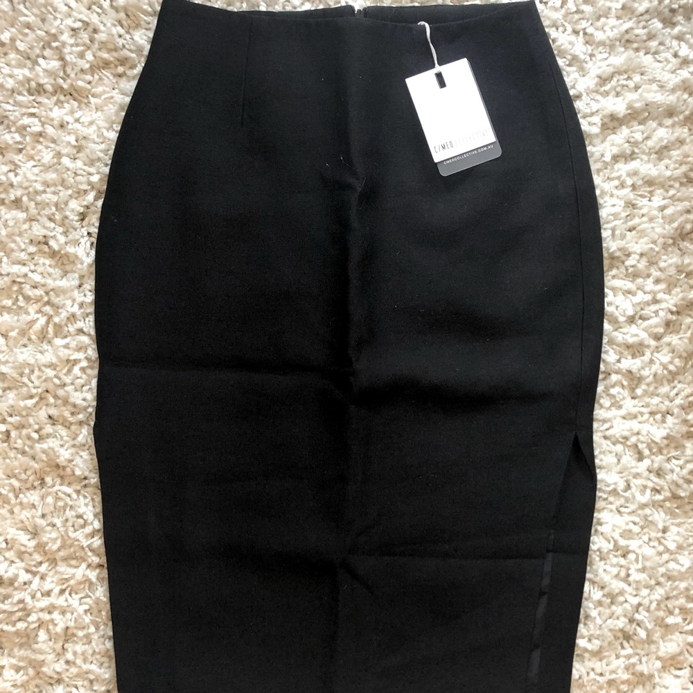 Black Midi Pencil Skirt